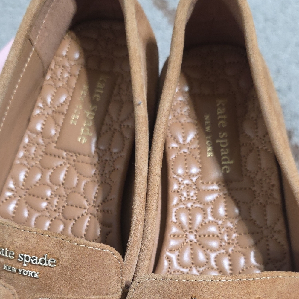 Kate Spade Brown Suede Loafers - Picture 3 of 9